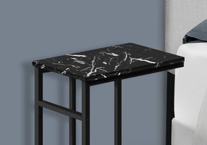 Accent Table, C-Shaped, Modern Design - Black