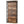 6 Tier Industrial Brown & Bookshelf With X Pattern Design - Rustic Brown