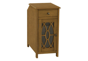 Accent Side Table with Storage Drawer - Taupe