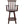 Rustic Bar Stool, Fir Wood Construction, Wide Armrest