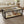 Modern Coffee Table with Tempered Glass and Natural Wood MDF Top