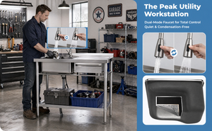 Stainless Steel Utility Sink, Freestanding Sink
