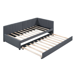 Upholstered Daybed, Sofa Bed Frame, No Box Spring Needed