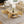 Oval Fluted Coffee Table with Storage for Living Room