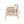 Outdoor 4pc Acacia Wood and Rope Sectional Patio Sofa Set