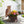 Sitting Owl with Tree Trunk Garden Planter