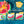 Kahuna Mega Blast Water Park & Comfy Floats Sun Disc Float, Watermelon (2 Pack)