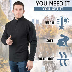 M-Tac Delta Fleece Jacket - Tactical Underwear Top Sweater 1/4 Zip - TRAPSKI