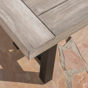 Tranquilizer Outdoor Acacia Wood Bench With Slat Panel Design