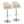 Dahlia - Contemporary Adjustable Barstool With Swivel With Rounded T Footrest (Set of 2)
