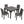 Modern Dining Table Set With Upholstered Chairs For Dining Room