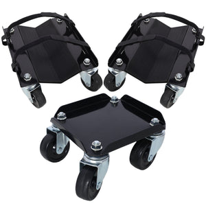 Heavy Duty Steel Snowmobile Dolly with V Slide and Swivel Casters