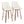 Gianna - Mid Century Modern Fixed Height Counter Stool With Swivel With Square Footrest (Set of 2)