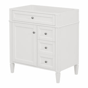 Bathroom Vanity With 2 Drawers And Tip-Out Drawer, Storage Cabinet