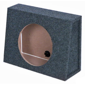 QPower 12 Inch Single Slim Shallow Subwoofer Box and Pyle 1600 Watt Subwoofer