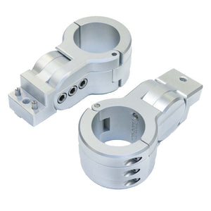 PTM Watersports Board Rack Mounts - 2.38" Pipe Clamp - Silver