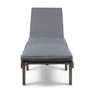 Ariana Wood Chaise Lounge with Cushion