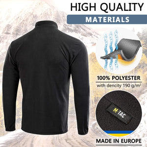 M-Tac Delta Fleece Jacket - Tactical Underwear Top Sweater 1/4 Zip - TRAPSKI