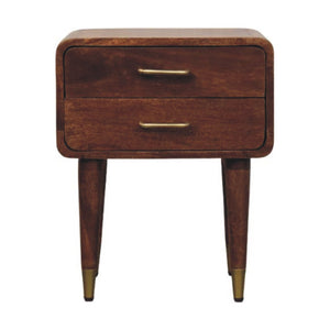 Solid Wood Astor 2-Drawer Nightstand