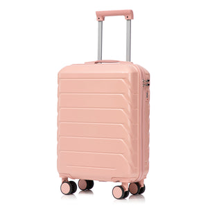 2-Piece ABS Spinner Wheel Luggage Set with Combination Lock