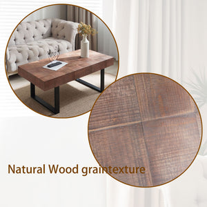 Rectangular Coffee Table With U-Shaped Legs Living Room - Multi