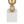 D15x29.5' Gold and White Table Lamp with Round Four Tiered Body