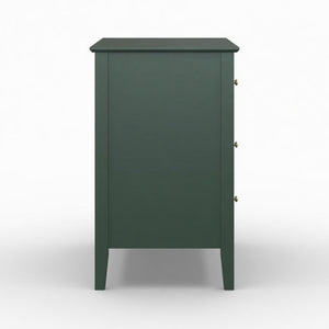 Fluted 3 Drawer Nightstand With Soft Close Slides