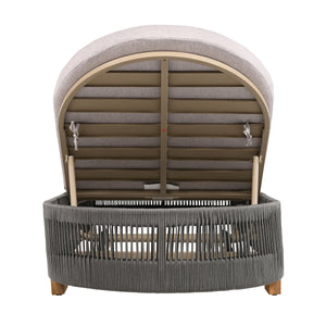 Outdoor Acacia Wood Patio Adjustable Lounge Chair Set of 2