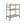 Brantley Oak & Sandy Black Finish Serving Cart