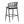 Outdoor Bar Height Metal Frame Counter Stools with Scallop-Shaped Backrest & Water-Resistant Cushions