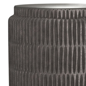 Juno - Cast Aluminum Side Table - Black