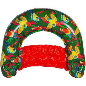 Margaritaville Pool Floats Sit & Sip Hammock Style Inflatable Water Chair, Red