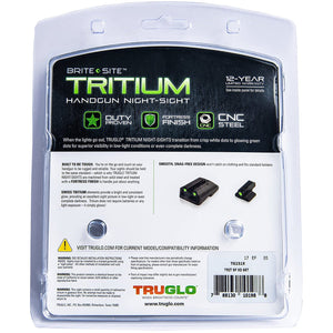 TruGlo Trit Glow in the Dark High Set Pistol Sight, Springfield XD, XDM, & XDS - TRAPSKI