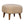 Solid Wood Boucle Upholstered Square Footstool