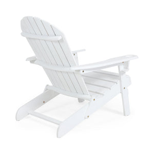 Zenithia Outdoor Foldable Adirondack Chair with 2 Cup Holders