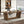 Executive Desk For Home Office, Computer Table With Pedestal, Large Writing Workstation - Brown