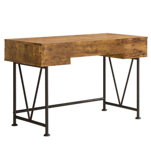 Coaster Home Furniture Analiese 3 Drawer Home Office Study Desk, Antique Nutmeg