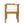 Outdoor Dining Chair Set of 4 with Curved Acacia Wood Arms