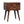 Solid Wood Chestnut T-Bar Nightstand, 2-Drawers, Nordic Legs