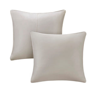 Embroidered 8 Piece Comforter Set Neutral Queen