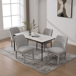 Wide Minimalist Dining Chair