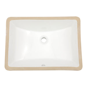Modern Ceramic Undermount Bathroom Sink With Overflow, High Quality