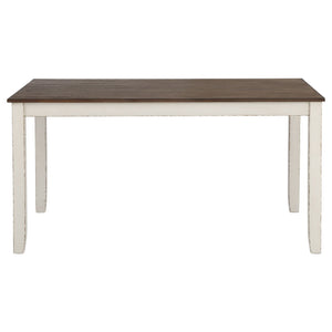 Ebers - 7 Dining Set With 2 Tone Upholstered Chairs - Vanilla White