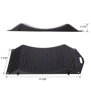 Tire Saver Ramps Anti-Slip Design (Set of 4) - Black