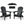 Folding Adirondack Lounge Chair With Embossed Grain Texture