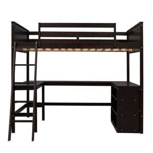 Loft Bed With Shelves With Desk