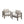 Modern All-Weather Patio Armchairs With Thick Cushions (Set of 2)