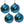 Christmas Ball Ornaments Glass Decorative Hanging Balls Light Blue