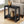 Accent Side Table Narrow Small 2-Tier Contemporary Modern
