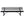6' Outdoor Steel Bench With Backrest